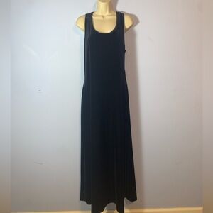 Ronnie Nicole vintage black sleeveless maxi dress size 14 whimsigoth vampire